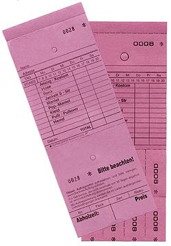 TICKETS DE DEPOT M, ROSE 