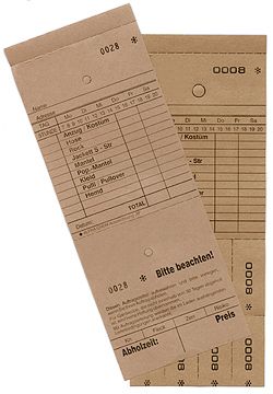 Annahmeblock M, braun, Mindestmenge 