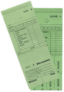 Annahmeblock M, hellgrün, Mindestmenge 