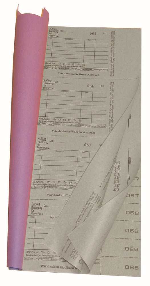 Annahmebuch 1001N, 3 Blatt, grau 
