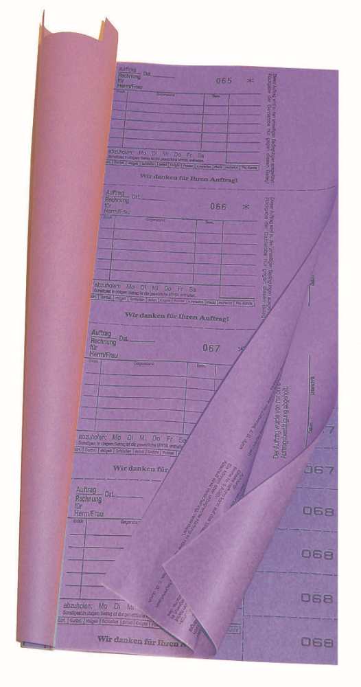 Annahmebuch 1001N, 3 Blatt, lila 