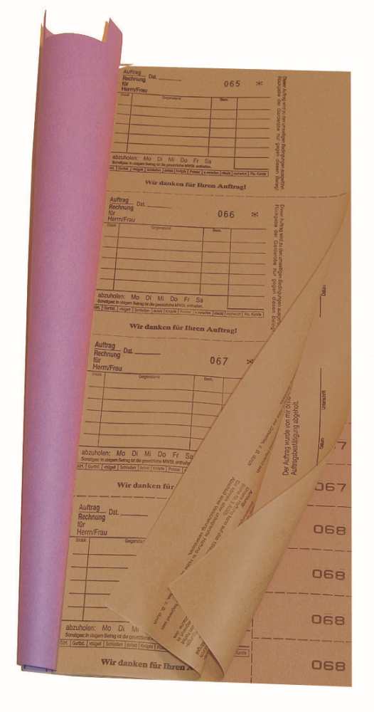 Annahmebuch 1001N, 3 Blatt, braun 