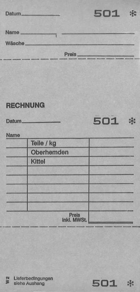 Wäscheannahmeblock W2, grau 