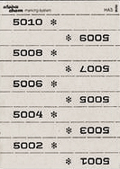 TICKETS DE MARQUAGE CHEMISES, 