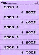 MARKING TICKETS FOR SHIRTS, 