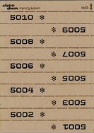 TICKETS DE MARQUAGE CHEMISES, 