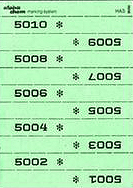 TICKETS DE MARQUAGE CHEMISES, 