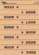 TICKETS DE MARQUAGE CHEMISES, 