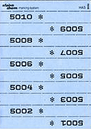 TICKETS DE MARQUAGE CHEMISES, 