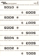 TICKETS DE MARQUAGE CHEMISES, 