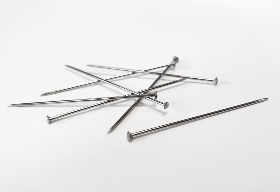 Epingles en acier inoxydable, 30 x 0,60 mm 