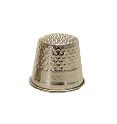 Fingerhut Nr. 9, Stahl vernickelt, 17,0 mm 