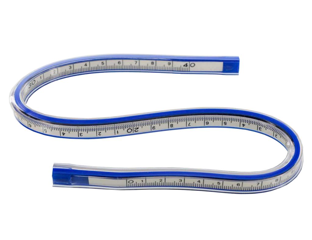 FLEXIBLE CURVE RULER, 40 cm 