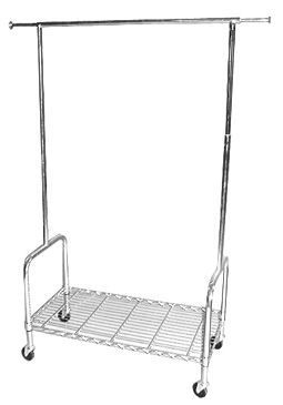 GARMENT RAIL, CHROME-PLATED 