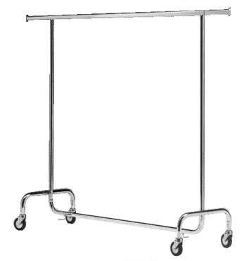 GARMENT RAIL, CHROME-PLATED, 