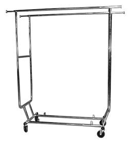 GARMENT RACK, DOUBLE RAIL,FOLDING 