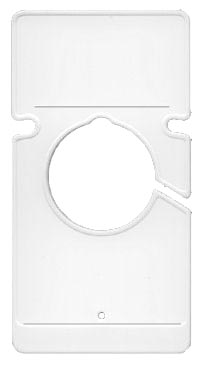 Abtrennscheibe Plastik, weiß, neutral 