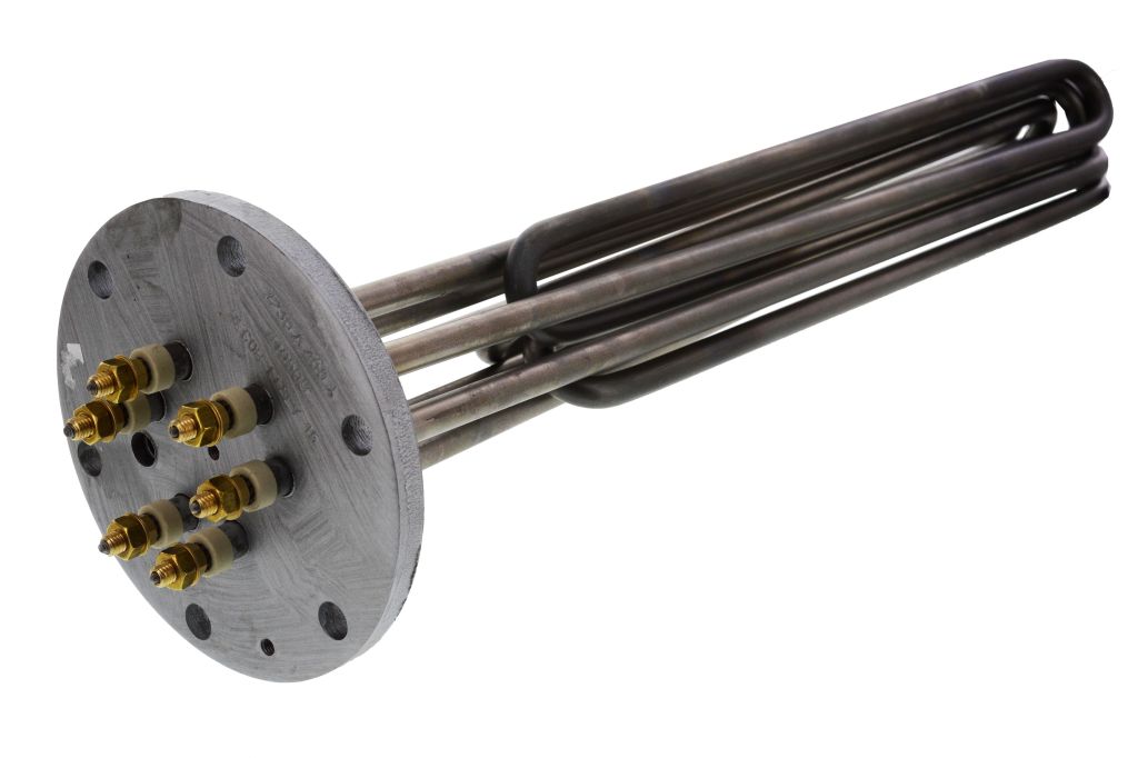 Heizflansch ø 130 (LK 110), 10,5 kW, L45, 6-Loch 