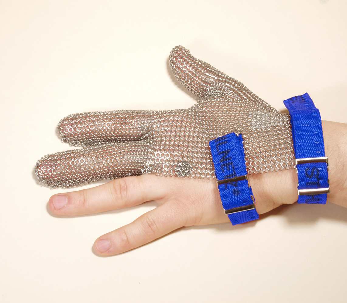 Handschuhe aus Stahlnetz, Schnittschutz, links 