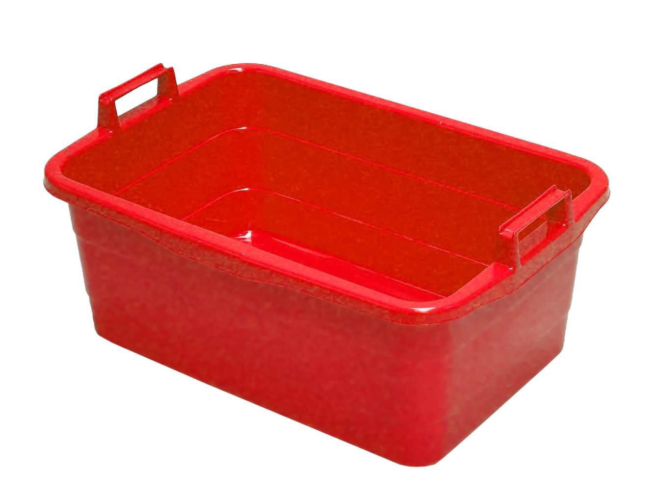 Bac de transport, 45 l, en plastique, rouge 