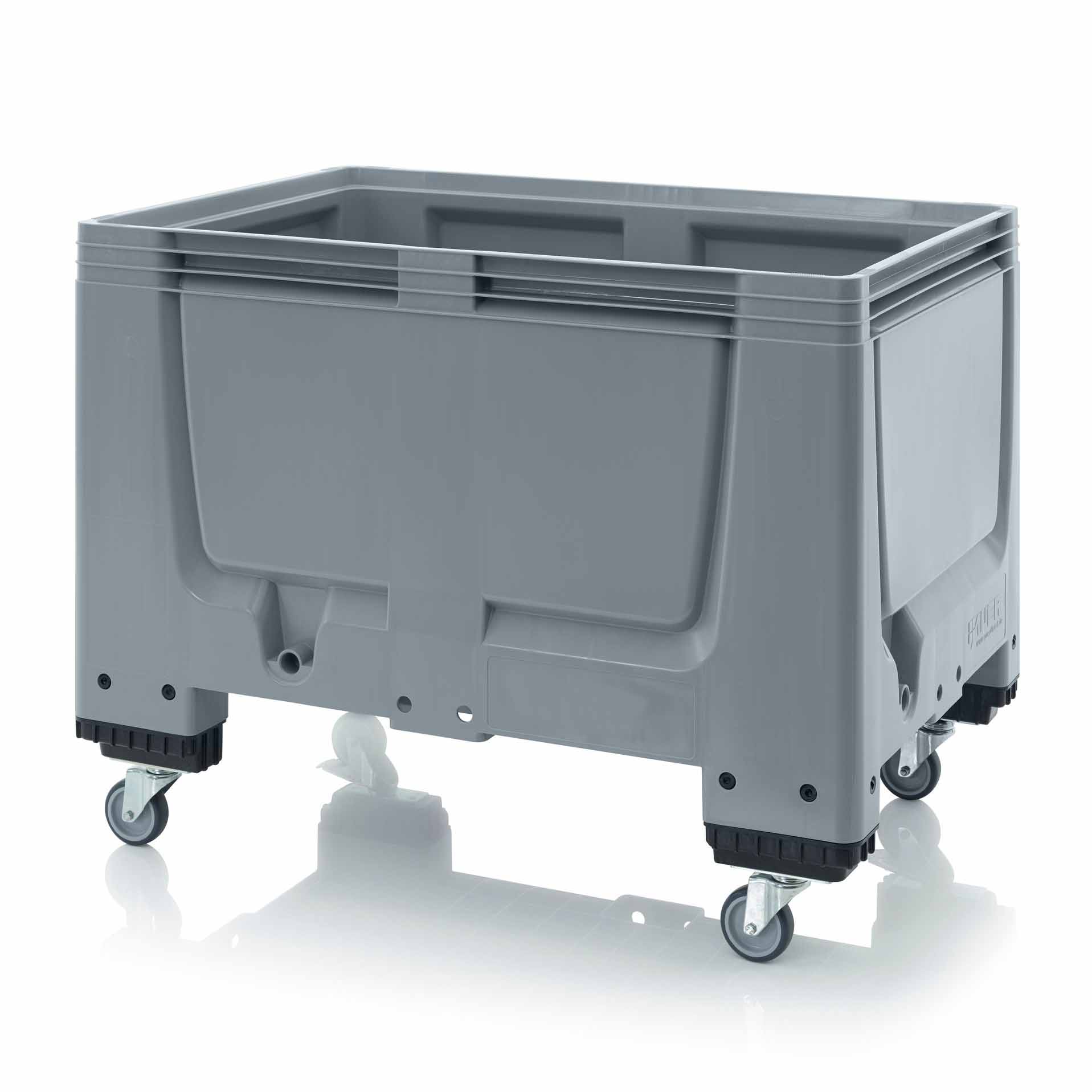 Transport trolley, plastic, gray, 120 x 80 x 93 cm 