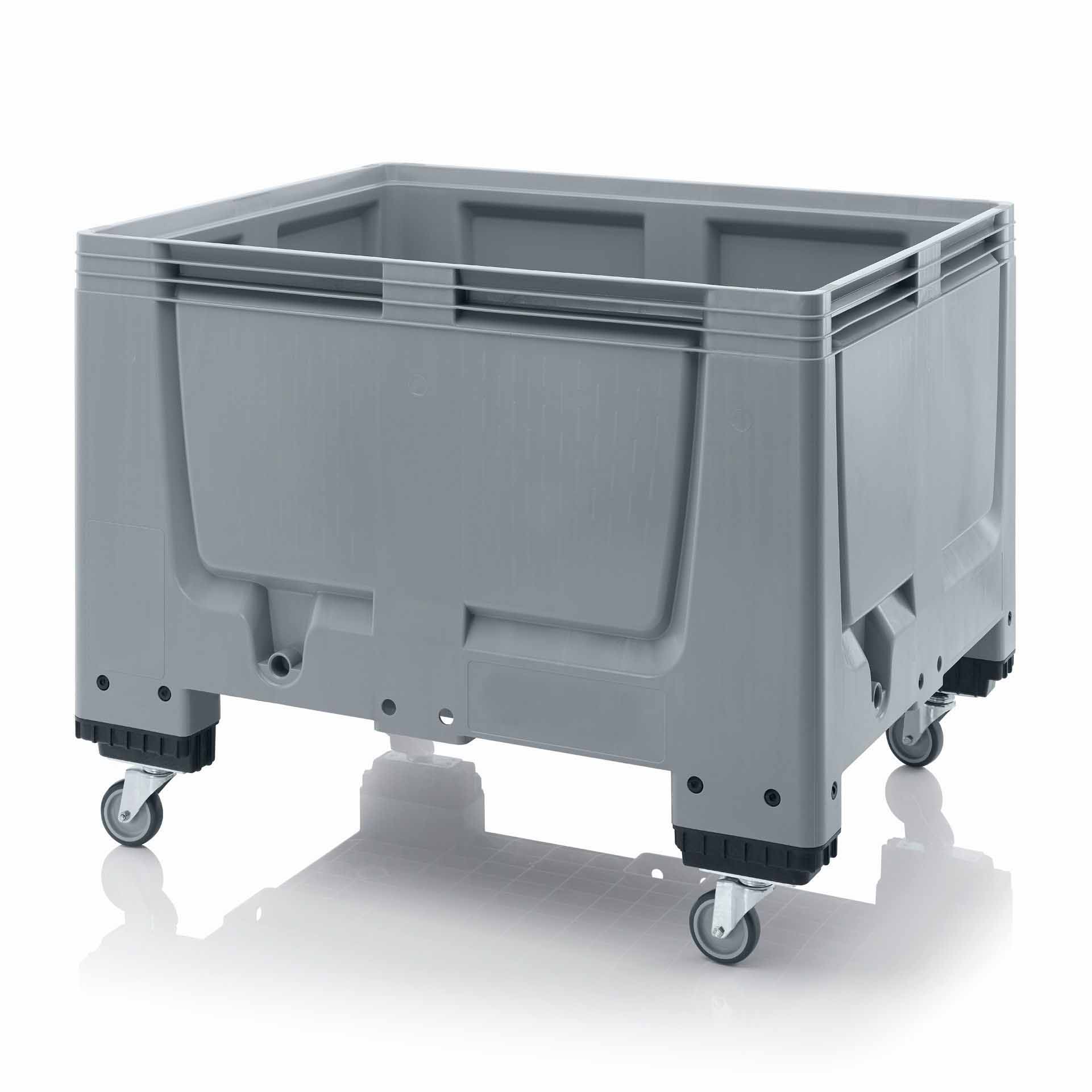 Transport trolley, plastic, gray, 120 x 100 x 93cm 