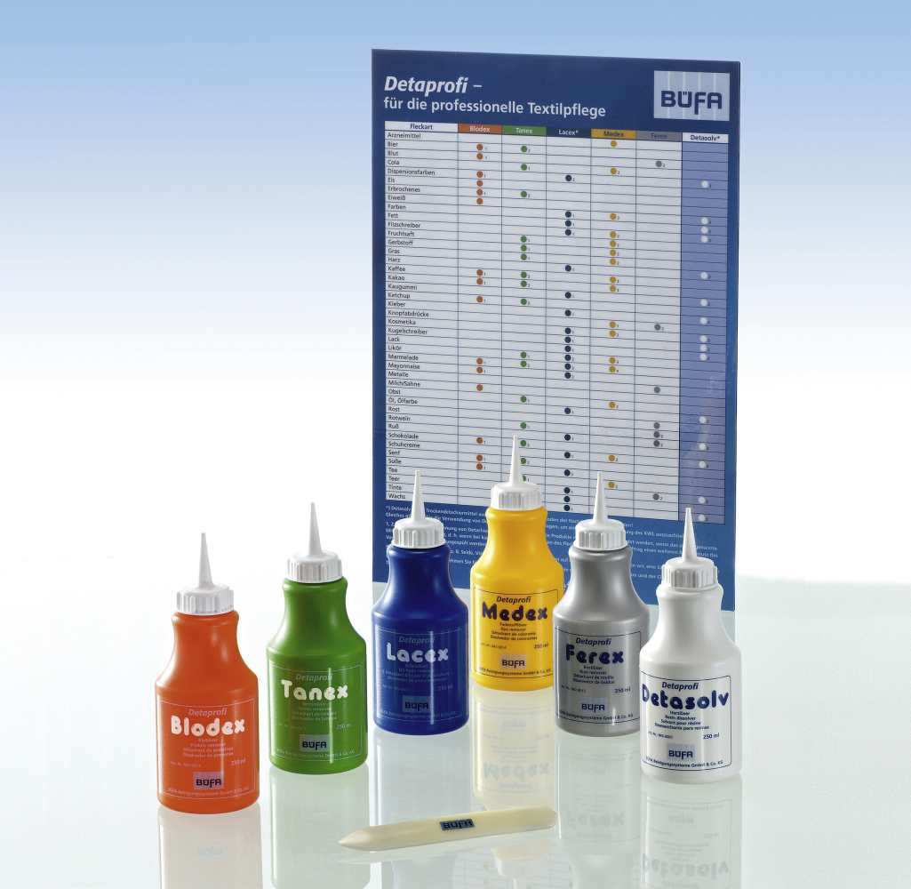 BÜFA DETAPROFI SET spot removal series, 6 x 250 ml 
