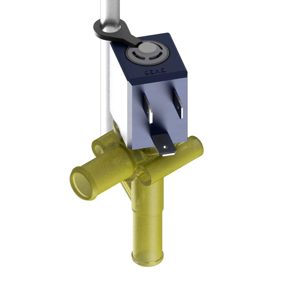 CEME dump valve VD03LS100PROY, 0.5 bar, 100°C, LSR 