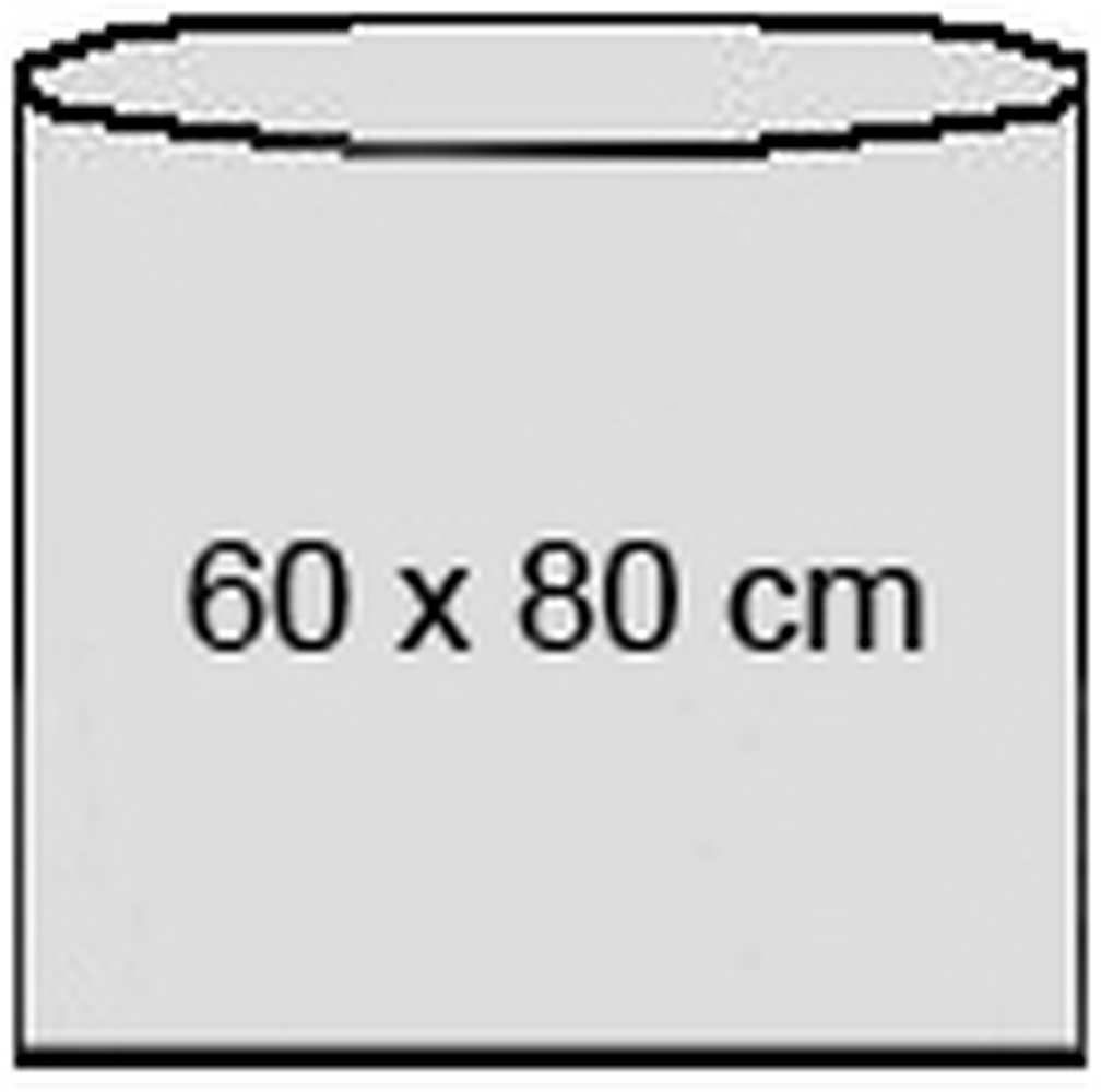 Flachbeutel transparent, LDPE 25 my, 60 x 80 cm 
