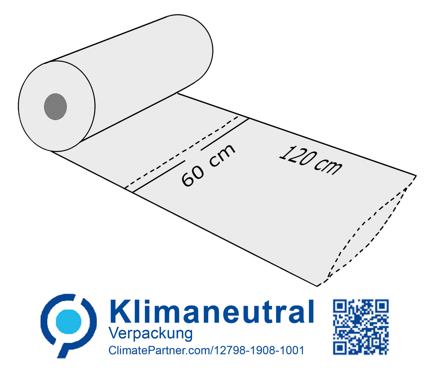 Schlauchfolienhauben, LDPE 15 my, 60 x 120 cm 