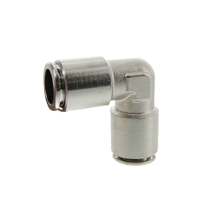 Push-in L-connector 12 mm,  leg length 34,5 mm 