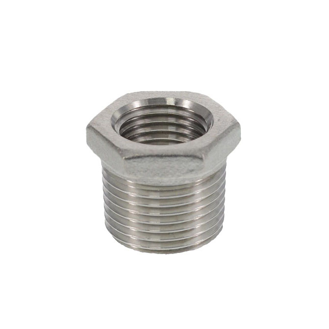 Reduziernippel Edelstahl AISI 316, R 1/4" x G 1/8" 