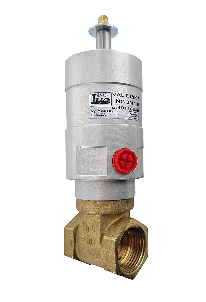 MAROS DISK-F 3/4" recoil gate valve, 1-way 