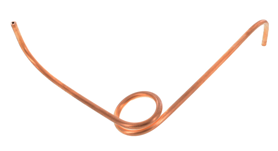 Wassersackrohr aus Kupfer für Manomter und  