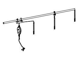 Balancer pole set TREVIL X200, including pole, 